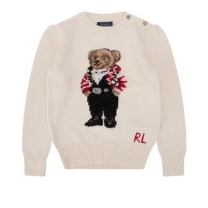 Polo bear knitted sweater